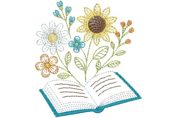 Book and Flowers: A Design Motif