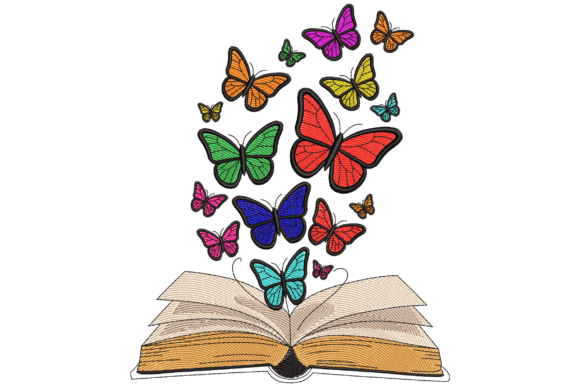 Butterflies Flying from Book: A Practical Evaluation of the Embroidery Design
