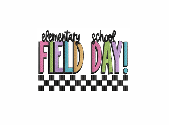 Elementary School: A Vibrant Typography for Field Day