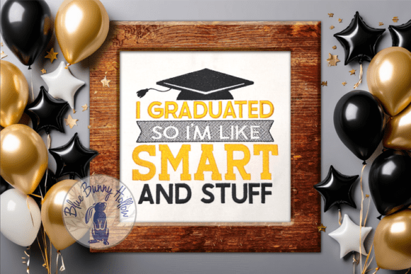 I Graduated: A Playful Embroidery Design for Life's Milestones
