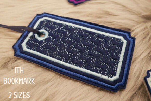 Minimalist ITH Bookmark: Elegant Machine Embroidery