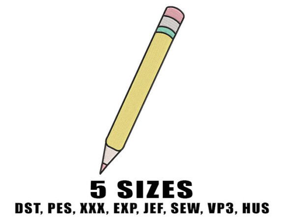 Pencil School Embroidery Designs: A Visual Guide