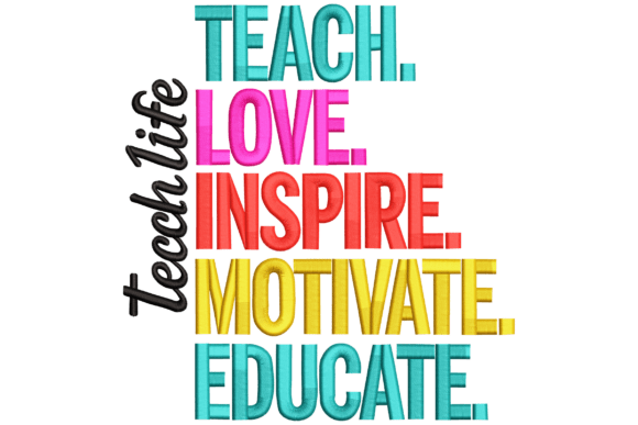 Teach Life Quote: A Vibrant Typography Update